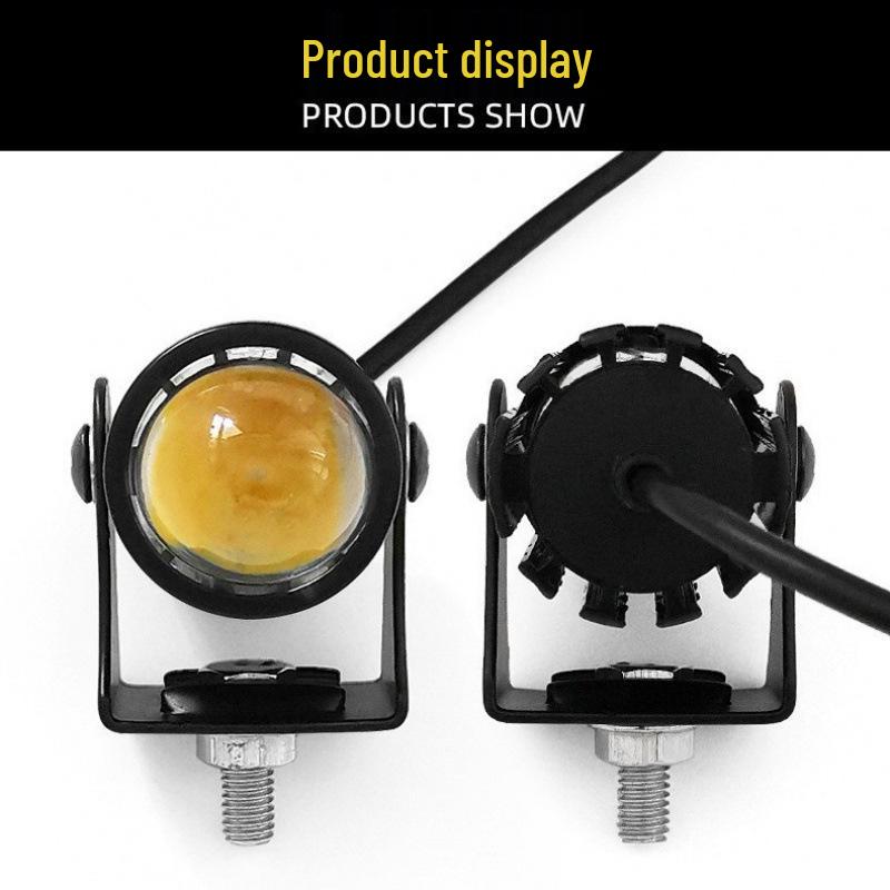 Heyword Mini Dual-Color Motorcycle LED Spotlight Headlight