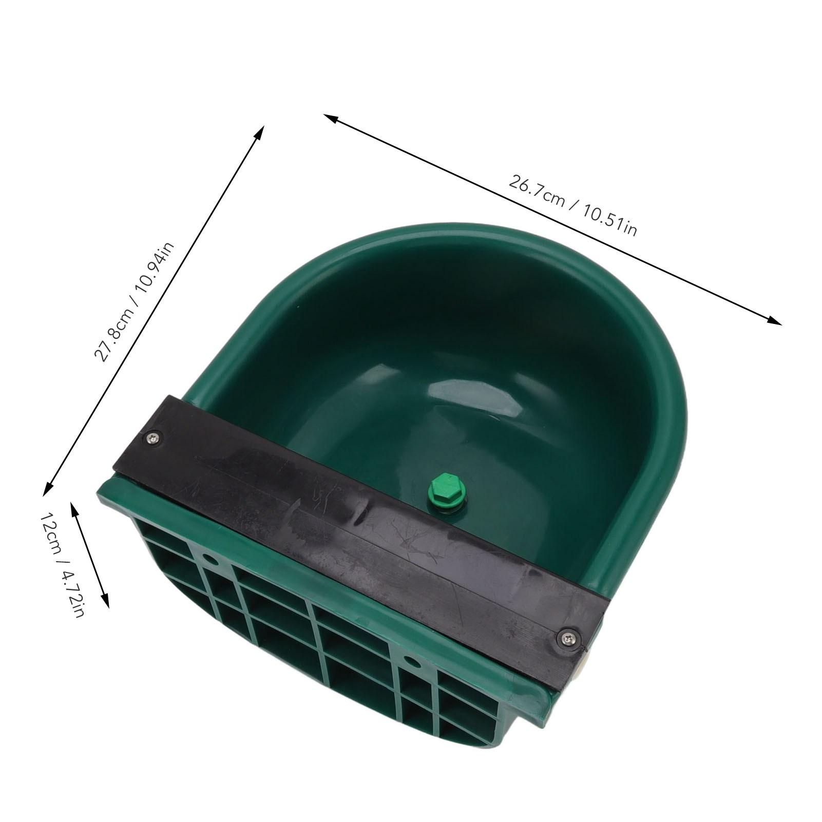 

Automatic Livestock Drinking Bowl Plastic Thickened Drink Sink for Cattle Sheep Horses Cows Farm Supplies зелёный