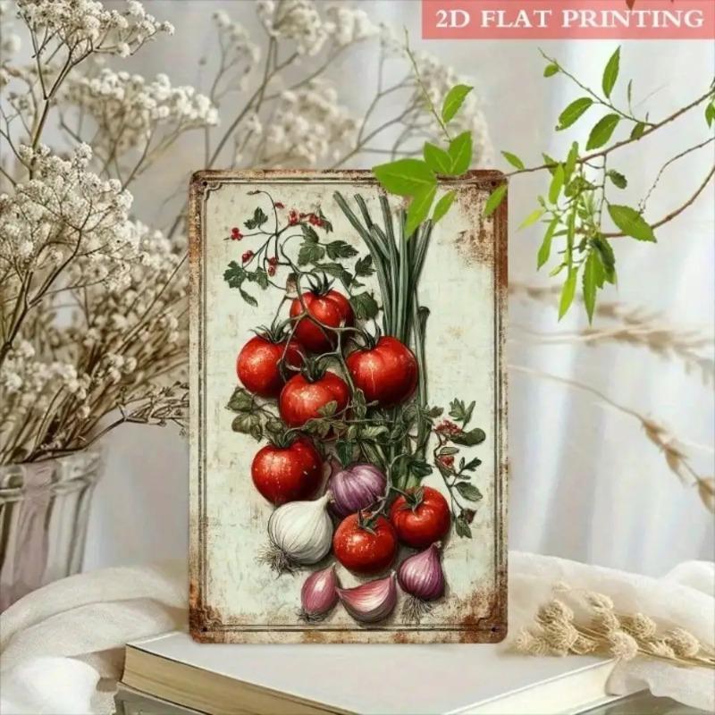 Vintage Farmhouse Metal Wall Art Kitchen Decor Rustic Gift