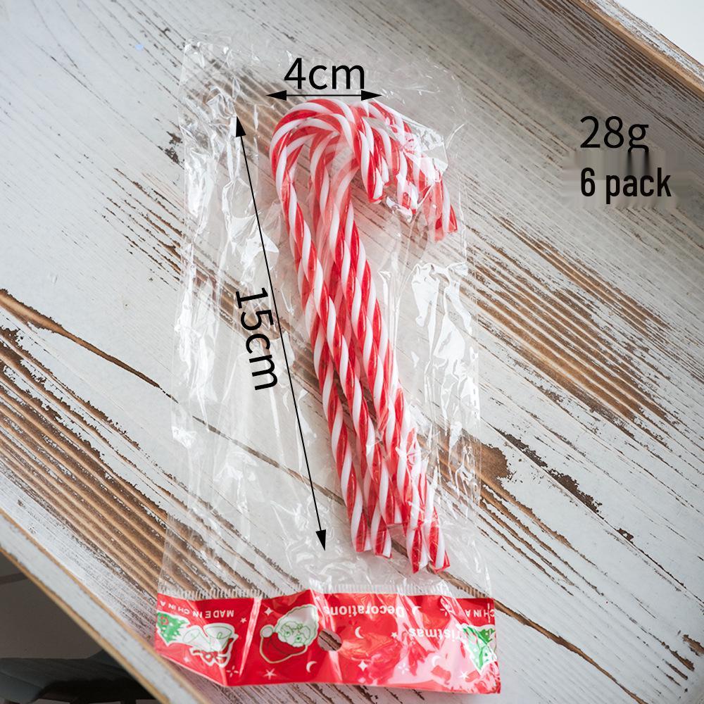 Dual-Color Candy Cane Christmas Tree Decorations - Lollipop Ornaments