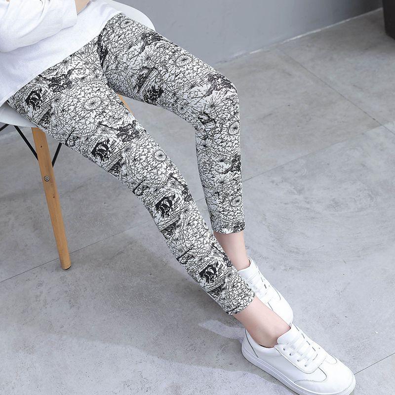 Girls' Leggings Summer Thin Modal Pants Children's Cropped Pants Breathable Mosquito Proof Pants for Outer Wear