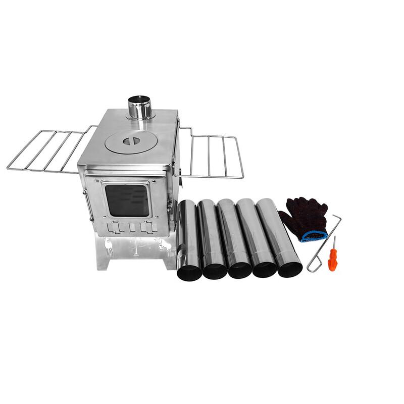 Li Shen Integrated Camping Stainless Steel Tabletop Stove