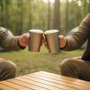 1Pcs Titanium Cup Camping Mug Tourist Tableware Picnic Utensils Outdoor Kitchen Equipment Travel Cooking Cookware