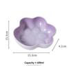 Multi-color Paw Shaped Ceramic Cat Bowl, Non-slip Pet Food Bowl, Easy Clean Feeding Bowl for Cats Dogs