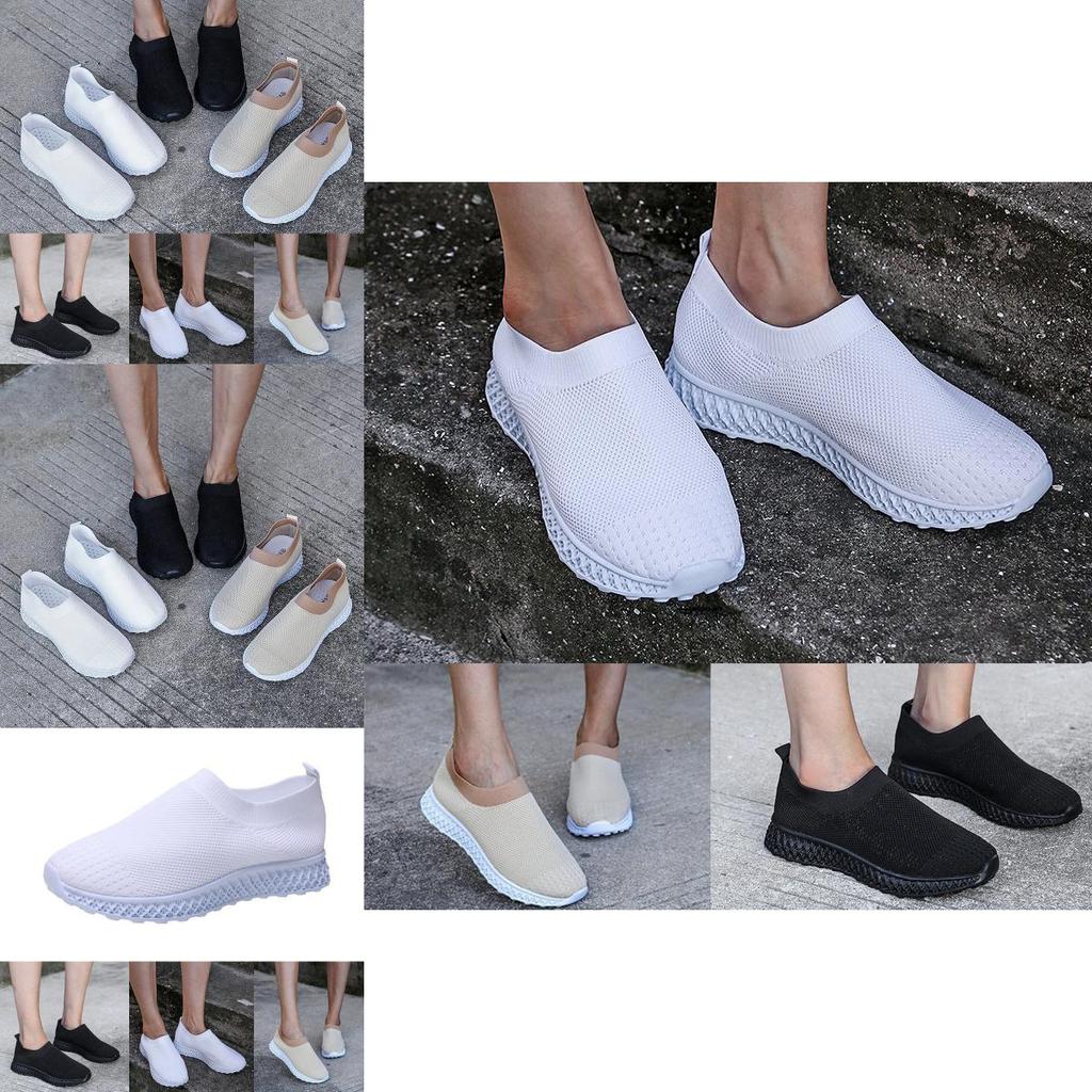 Women's Running Trainers Ladies Sneakers Slip On Jogging Gym Stylish Comfy Footwear