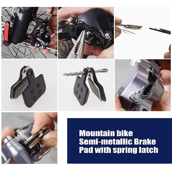4 páry polokovových destiček kotoučových brzd na kolo s pružinami a závlačkami pro SRAM Avid DB1 DB3 DB5 SRAM Force ETAP