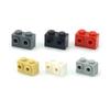 60 Pièces MOC Briques Épaisses 1 x 2 avec Trous sur le Côté Particules d'Assemblage Blocs de Construction Modifiés Jouets DIY High-Tech Compatible 11211