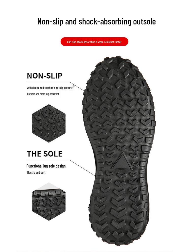 Men's Waterproof, Non-Slip, Oil-Proof Safety Shoes – Anti-Smash, Anti-Puncture, Wear-Resistant for Kitchen & Construction
