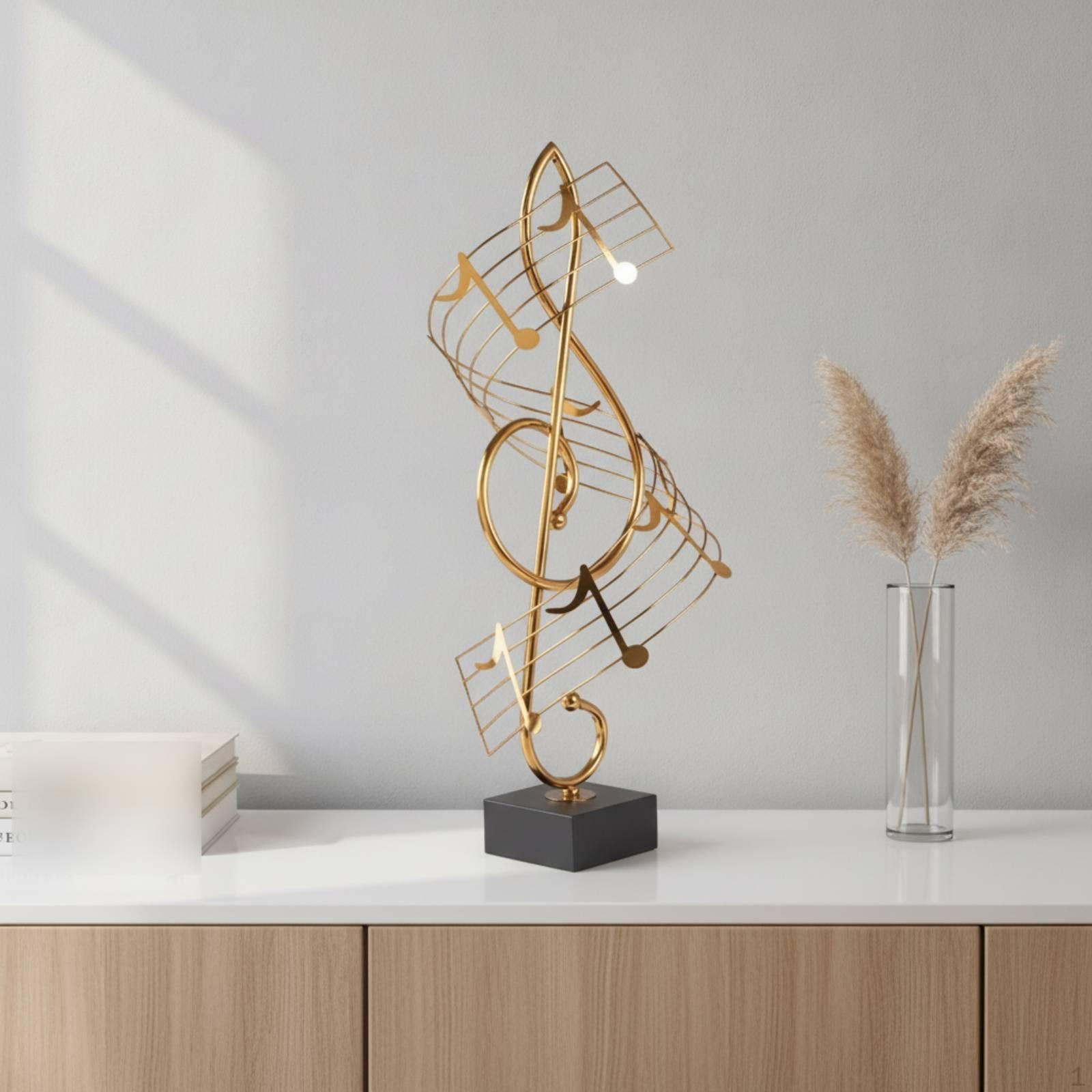 Musical Note Sculpture Minimalist Music Symbol