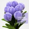 Bendable Floral Stem Wire Tulips Bouquets Set For Creative Arrangements Decorative Flowers Wedding Table Centerpiece