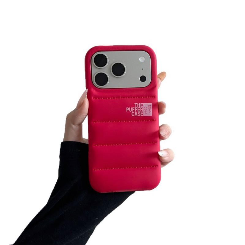 Custodia imbottita stile piumino per telefono IPhone 17 Air Pro Max Cover posteriore in PU antiurto in più colori