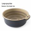 Nordic Style Double-Layer Round Plastic Kitchen Drain Basket