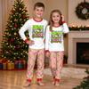 Christmas Print Crewneck Top and Jogger Pants Set Holiday Two Piece Loungewear Outfit