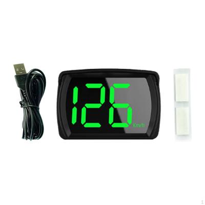 Advanced Car HUD with Speed and Time Display - Portable LED Dashboard Accessory