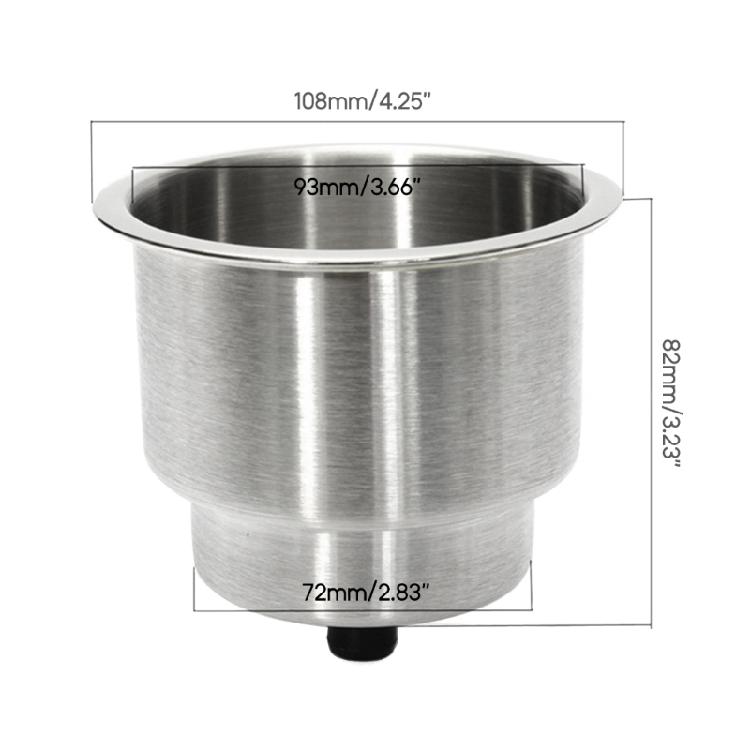 Stainless Steel Cup Drink Holder for Boat Universal Drink Bottle Can Cup Holder