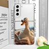 Funny Cartoon Fighting Duck Chicken Transparent Phone Case for Oppo Reno 13 F 12 11 10 Pro Plus 8T A79 Find X3 Lite Soft Covers