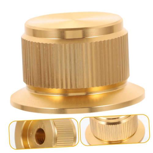 ERINGOGO Sound Knob, Control Volume Amplifier Knob, Bass Knob, Universal Bass Knob, Guitar Tuner, Earphone Knob, Electric Guitar Knob, Wired, Golden A