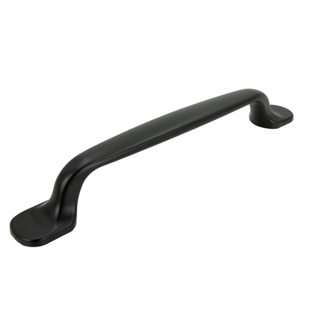 10 X Furniture Handle Black 128 Mm Metal