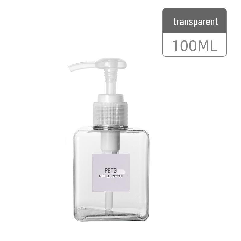 Large Capacity Press-Style Travel Dispenser for Shampoo, Lotion, and Body Wash