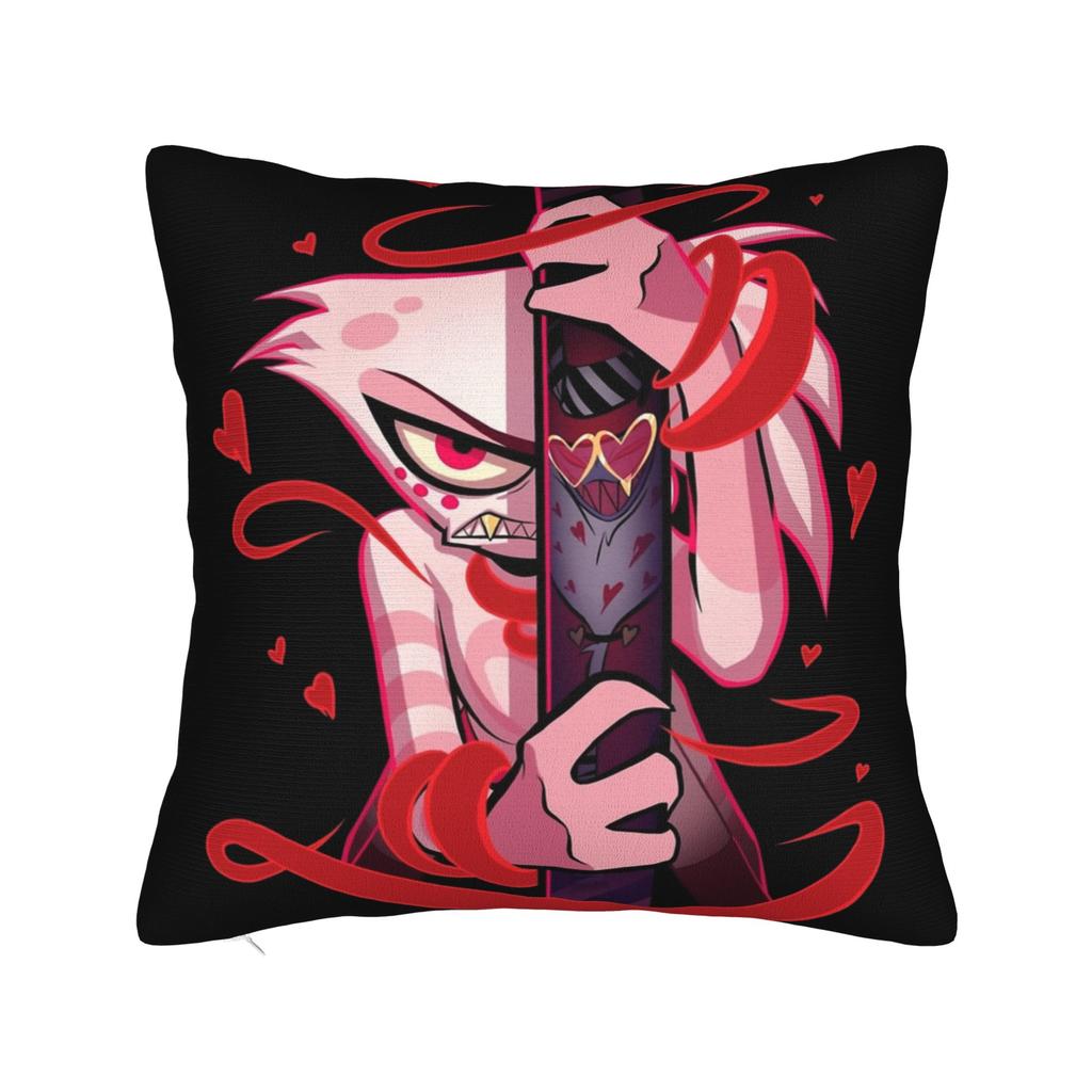 Pillow Case Hazbins Hotels Alastor The Radio Demon Soft Pillow Cover For Sofa Bedroom Home Decor Funny Pillowcases