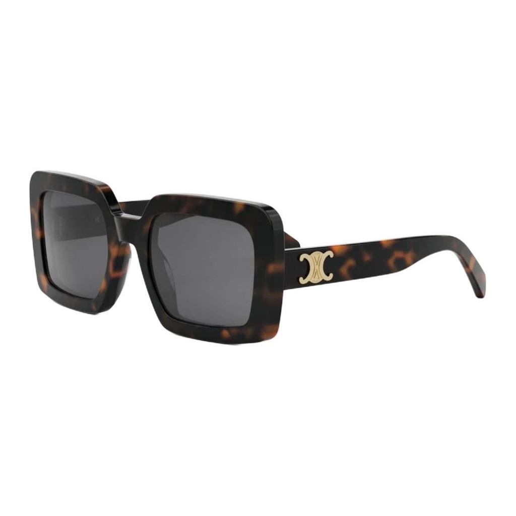 Celine Logo Design Square Sunglasses Women sunglasses Tortoise CL40304U52A
