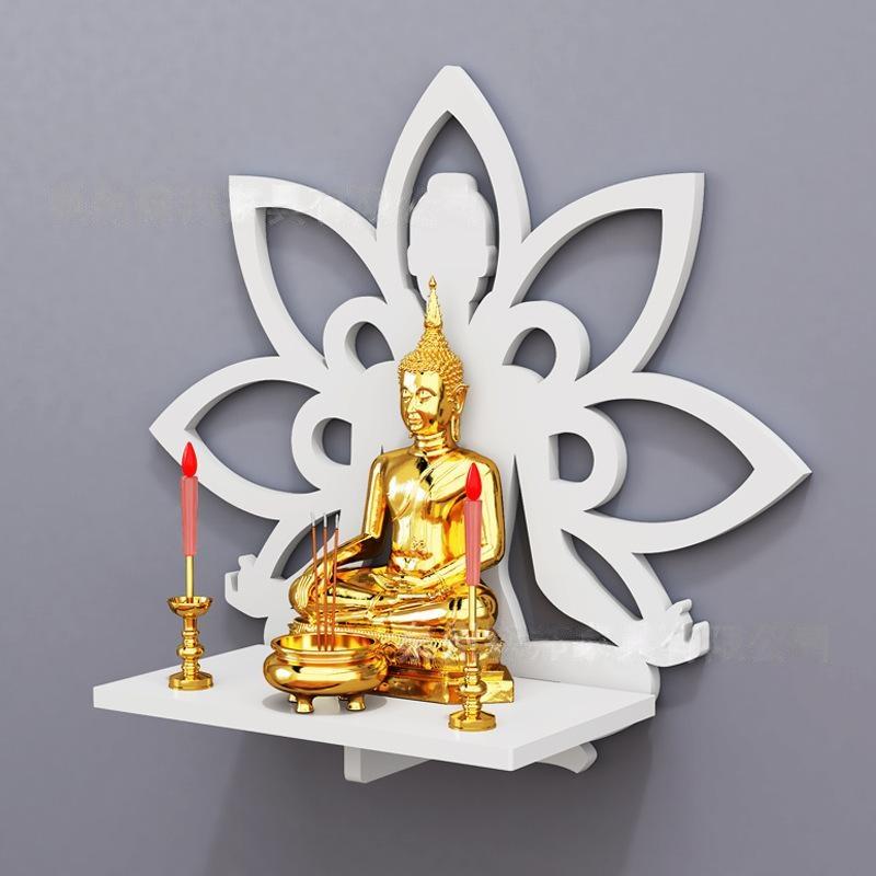 Wandboard, Räucherstäbchenhalterständer, Wandbehang, Wohnzimmer-Statuenhalterung, Schrein-Regal, Aufbewahrungsregal