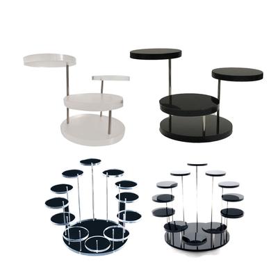 Round Jewelry Display Stand Multi Layer  Display Riser Stand Cake Dessert Rack Party Decorative
