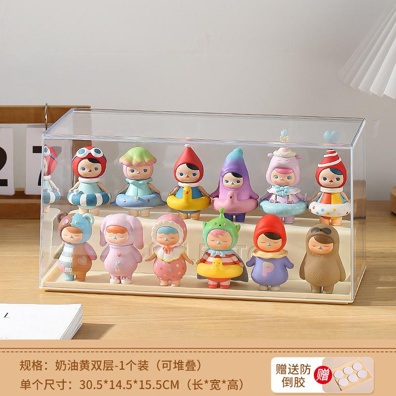 Acrylic Clear Doll Toys Storage Organizer Box Mystery Box Display Stand For Pop Dolls Storage Case Waterproof Dust Proof Box