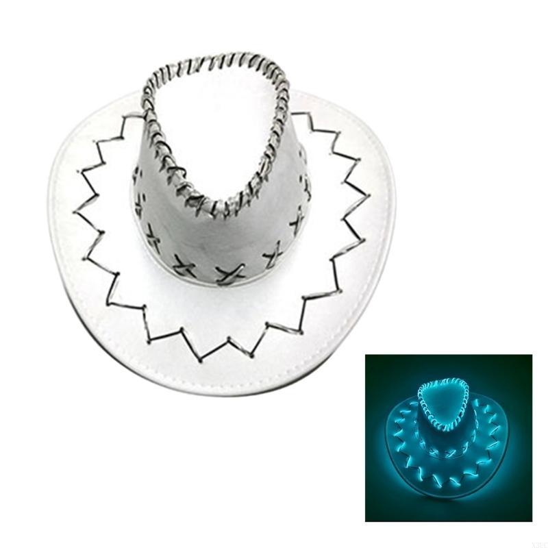 Светящаяся Канвасная Шляпа Декорация Нежная Светящаяся Шляпа для Встреч X3UC