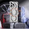 Apple 16 ProMax Magnetic Rotating Metal Phone Case for iPhone 15