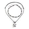 2pcs/set Elegant Vintage Necklace Neckwear with Adjustable Chain and Natural Stone Beads for Daily & Parties Wear