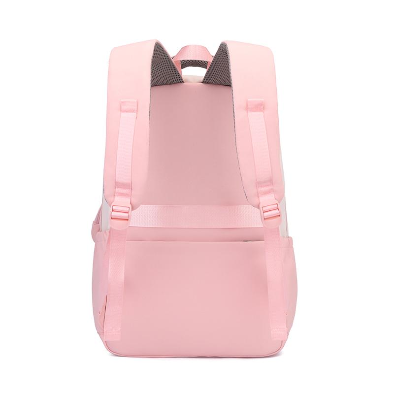 Primary School Student Schoolbag Color Block Women's Large Capacity Backpack