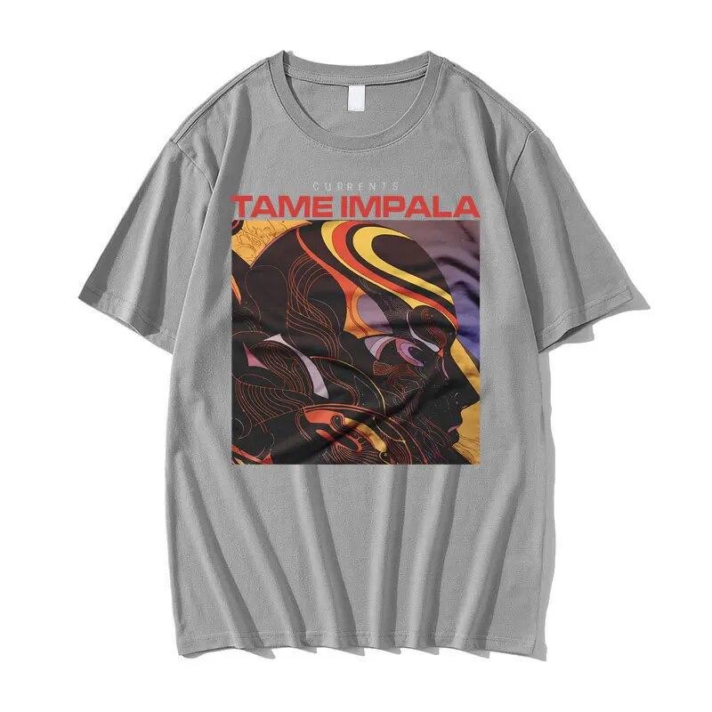 Tame Impala Graphic T Shirt Tame Arctic Monkeys Tshirt Unisex Women Vintage Harajuku Punk T-shirt Unisex Hip Hop Oversized Tops Tees