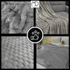 Blanket Bed Armchair Decoration Square Embossed 160x200cm Plaid Birthday Gift