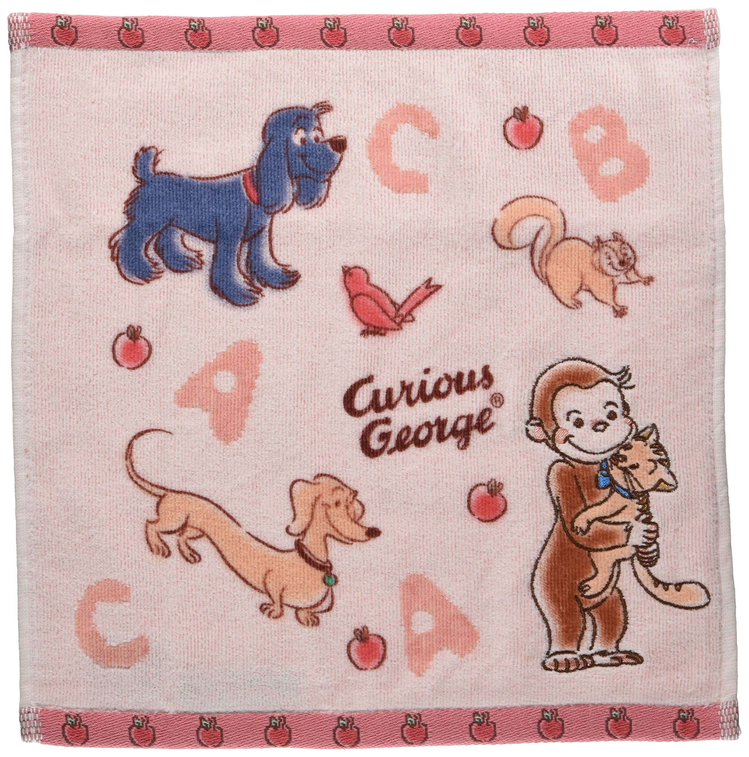 Marushin Hand Curious Character Nakayoshi 2 Sizes 4765009300 Towel, George, Handkerchief, George, Cotton, Available,
