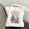 Christmas Handbag Multifunctional Large Capacity Fashion Shoulder Bag Student Canvas Bag