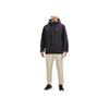 Under Armour Stormproof Solid Color Logo Print Zip Hoodie Jacket Men Outerwear Black 1376066-001