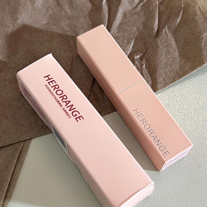 HER ORANGE~Powder Mist Magnet Buckle Lipstick Whitening Matte Long Lasting Lip Glaze for Women