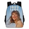 Taylor Swift Themed Kids School Backpack Set Elementary Students Oxford Fabric Breathable Lightweight With Padded Straps