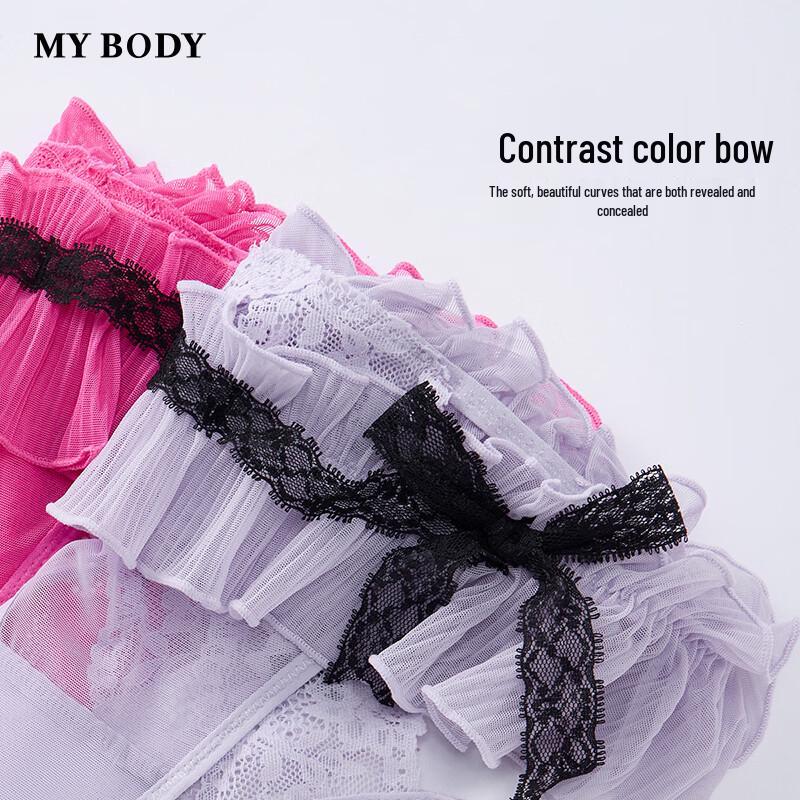Mybody Women's Seamless Low-Waist Briefs with Bowknot