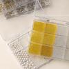 12 Grid Mini Zircon Pearl Nail Accessories Internet Celebrity New Mixed Flat Bottom Steel Ball Cross Decoration