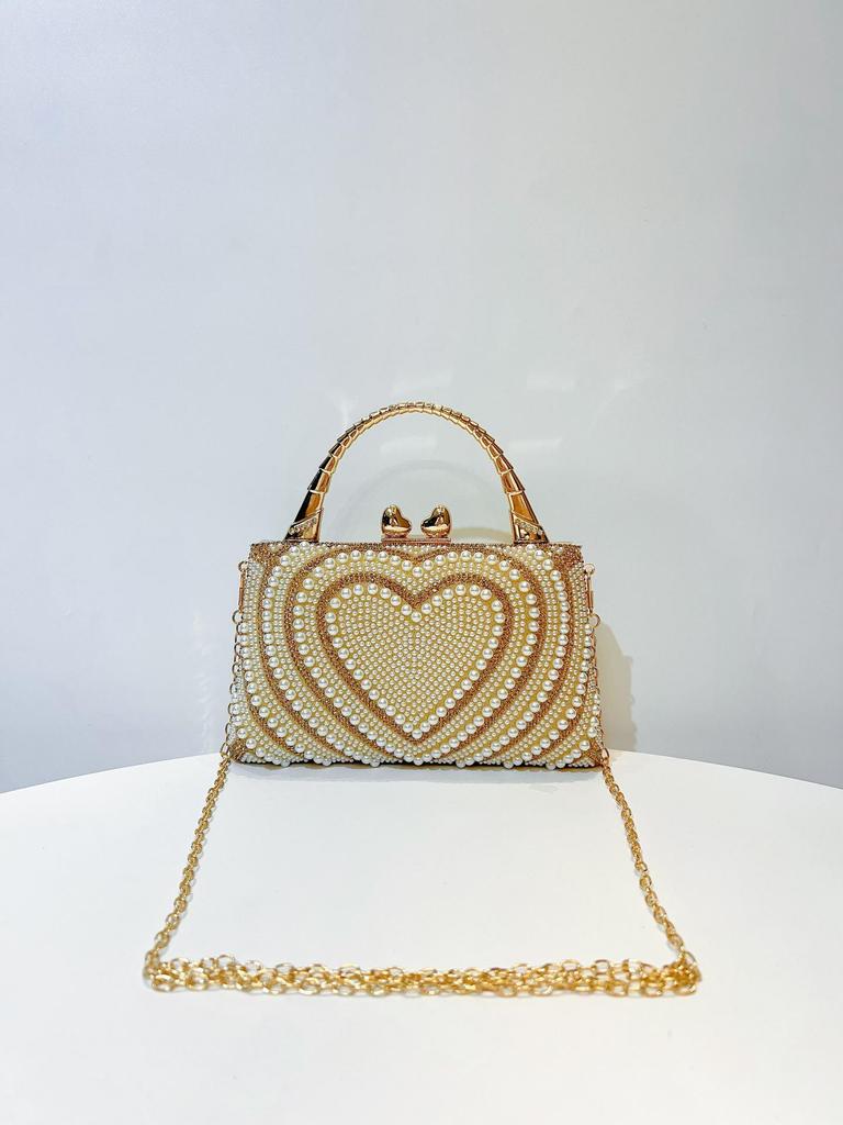 Elegantní večerní crossbody kabelka s kamínky pro bankety a společenské události