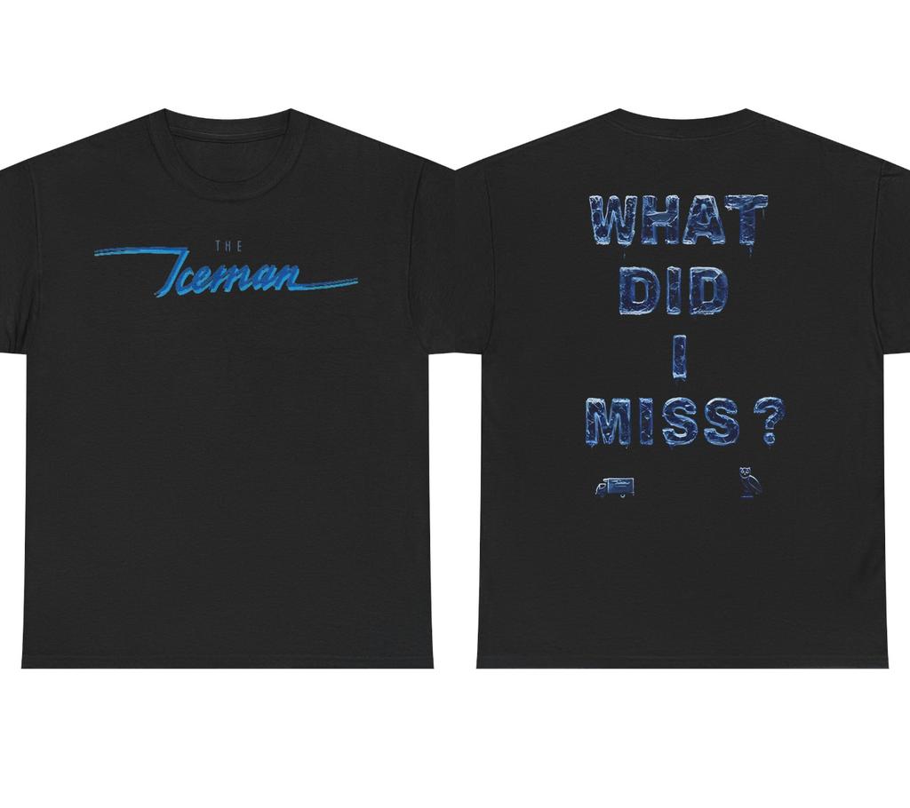 Drake IceUnisex Merch Tshirt Blue IceUnisex Black Tee Unisexs Clothing Women Streetwear Cotton  Summer New FeUnisex Unisex T Shirt