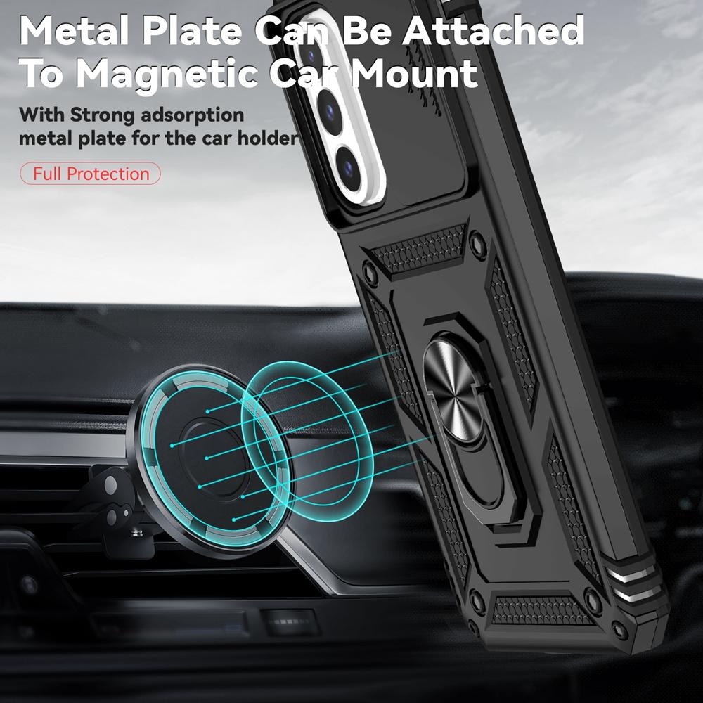 Magnet Holder Ring Shockproof Armor Case for Samsung Galaxy A17 A27 A37 A57 A07 Camera Lens Protect Funda for Galaxy A 57 37 17