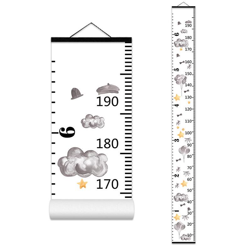 Nordic Style Children's Height Chart - Decorative Wall Hanging Measuring Sticker