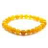 Honey Crystal Beaded Stretch Bracelet 8mm