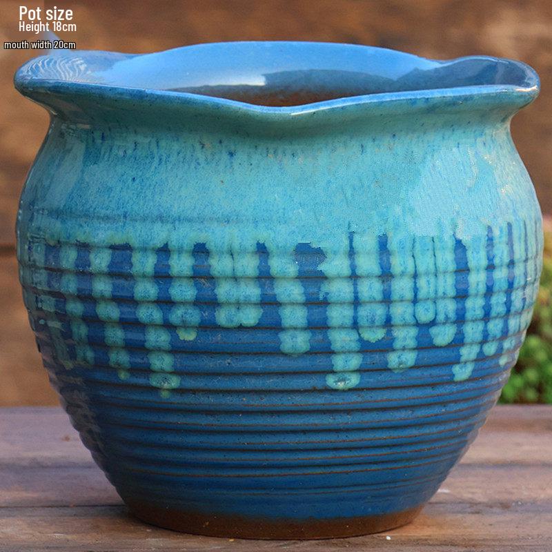 Sonderangebot: Retro Terrakotta Hoher Blumentopf für Sukkulenten oder Rettich