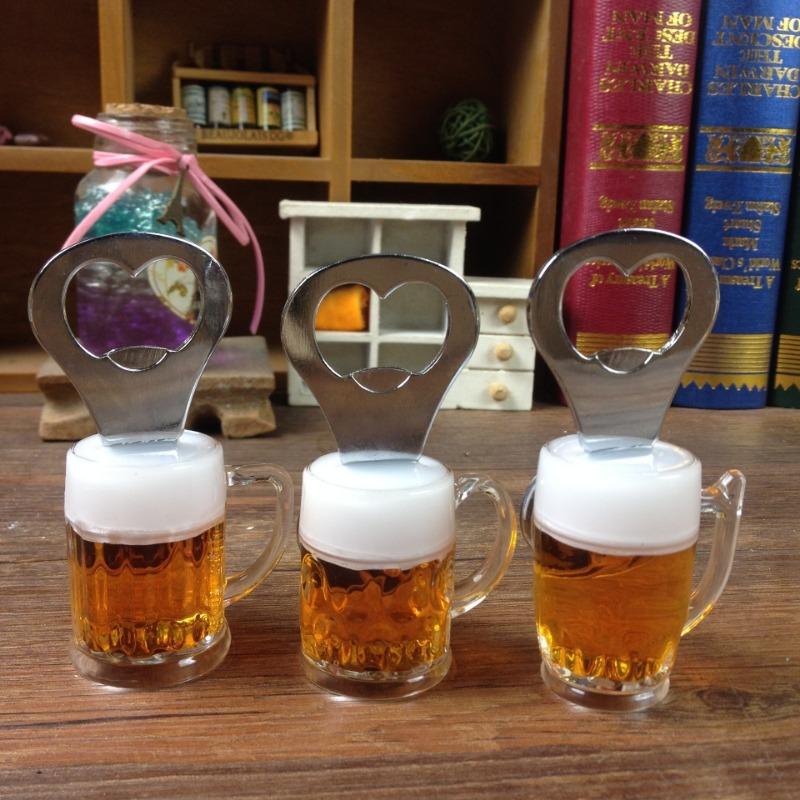 2pcs Men Beer Bottle Opener Magnetic Hanging Bottle Opener Fridge Magnets Funny Gift
