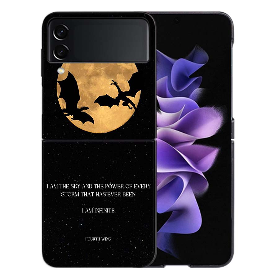 F-Fourth W-Wing Dragon Coque For Samsung Z Flip7 6 Galaxy Case Shockproof Z Flip5 Z Flip3 4 5G Hard Cover Phone TPU PC Hard Fun