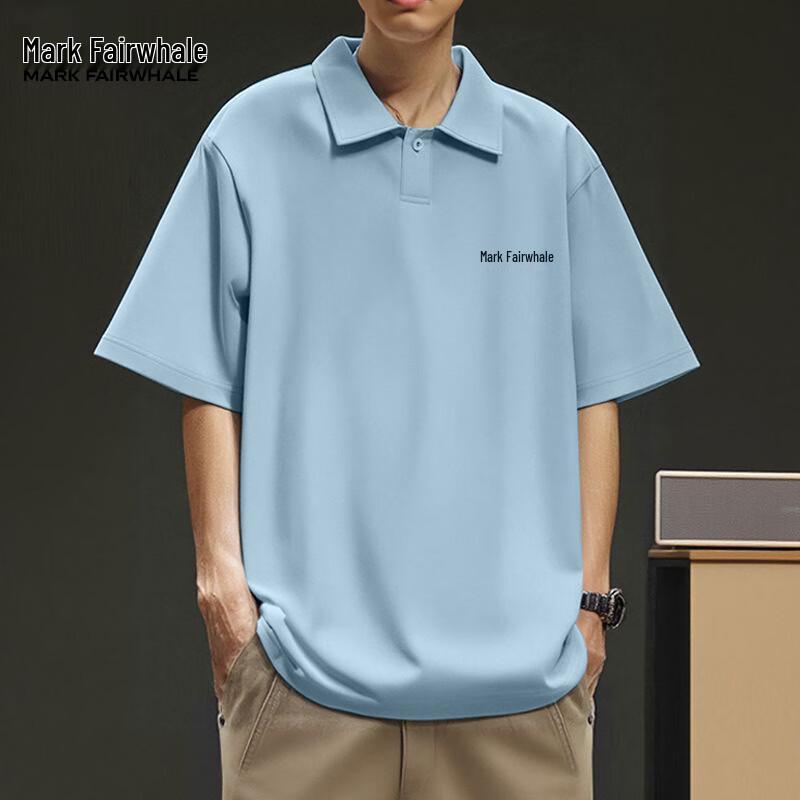 

Mark Huafei Men s Cool Touch Loose Fit Short Sleeve Polo Shirt 2XL